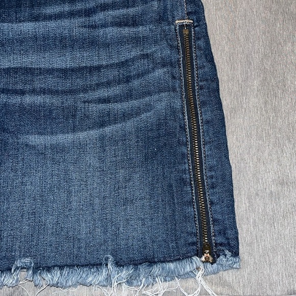 American Eagle Next Level Stretch High Rise Mini Skirt With Zipper Sides Size 14 - Picture 4 of 10